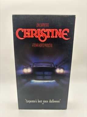 Christine VHS John Carpenter Stephen King Horror 1980s Columbia Pictures Tape